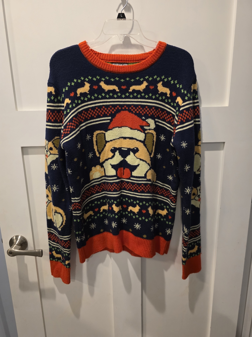 Geeknet Ugly Christmas Sweater Men’s Medium Corgi Dog Holiday Party